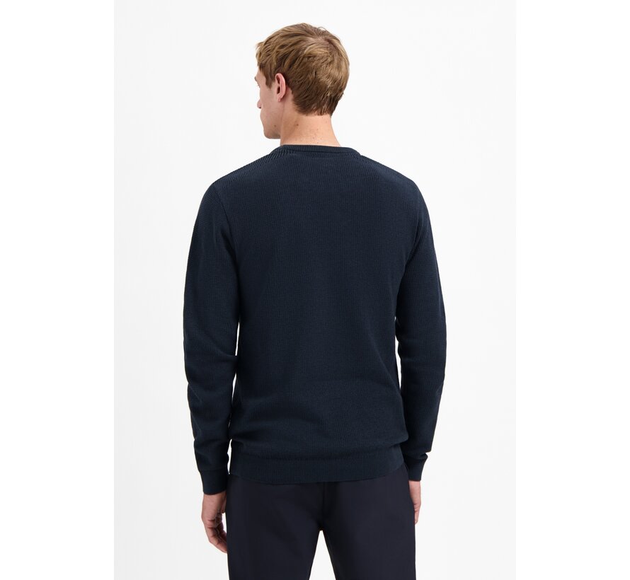 Pullover Crewneck Plated Structure Knit Night (29230821 - 078)