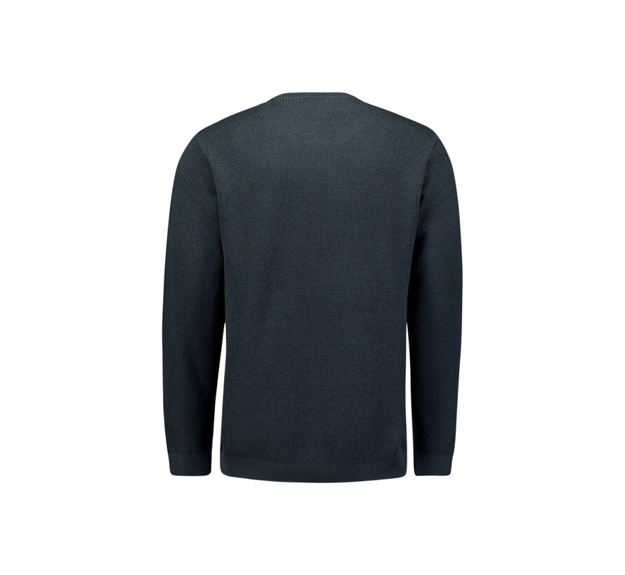 Pullover Crewneck Plated Structure Knit Night (29230821 - 078)