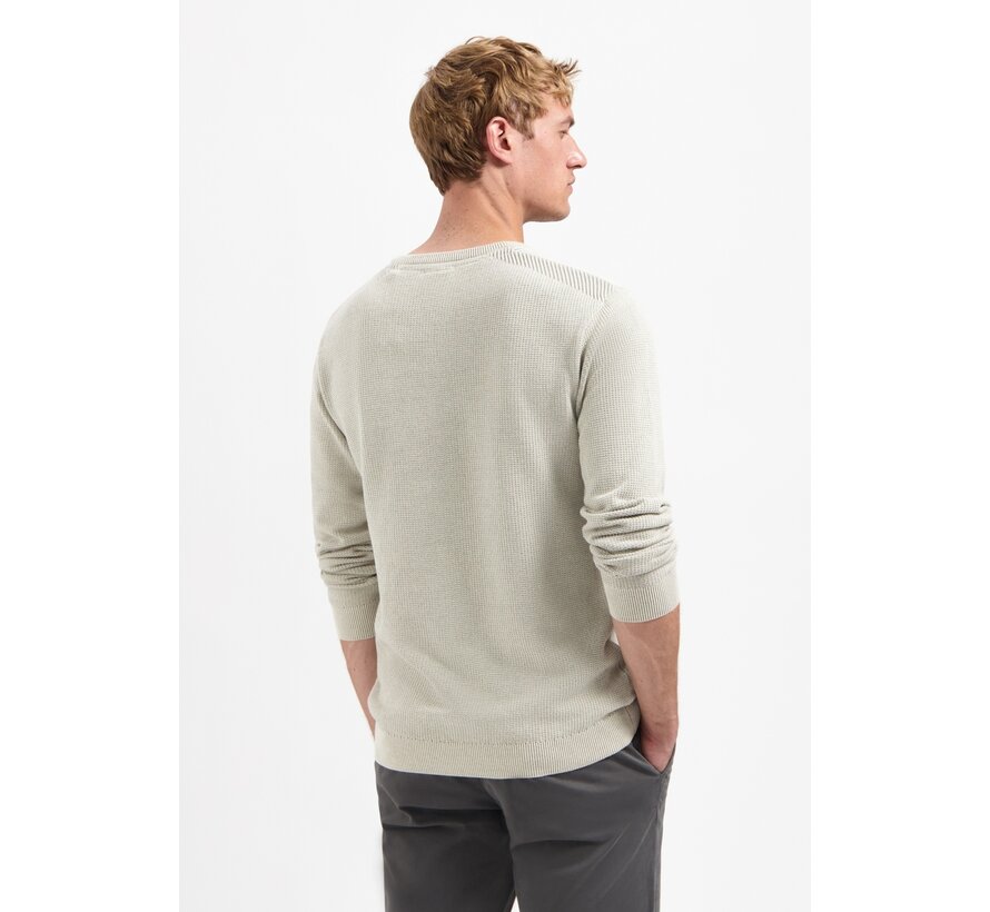 Pullover Crewneck Plated Structure Knit Kit (29230821 - 013)