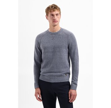 No Excess Pullover Crewneck Soft Wool Blend Washed Blue (29210822 - 137)