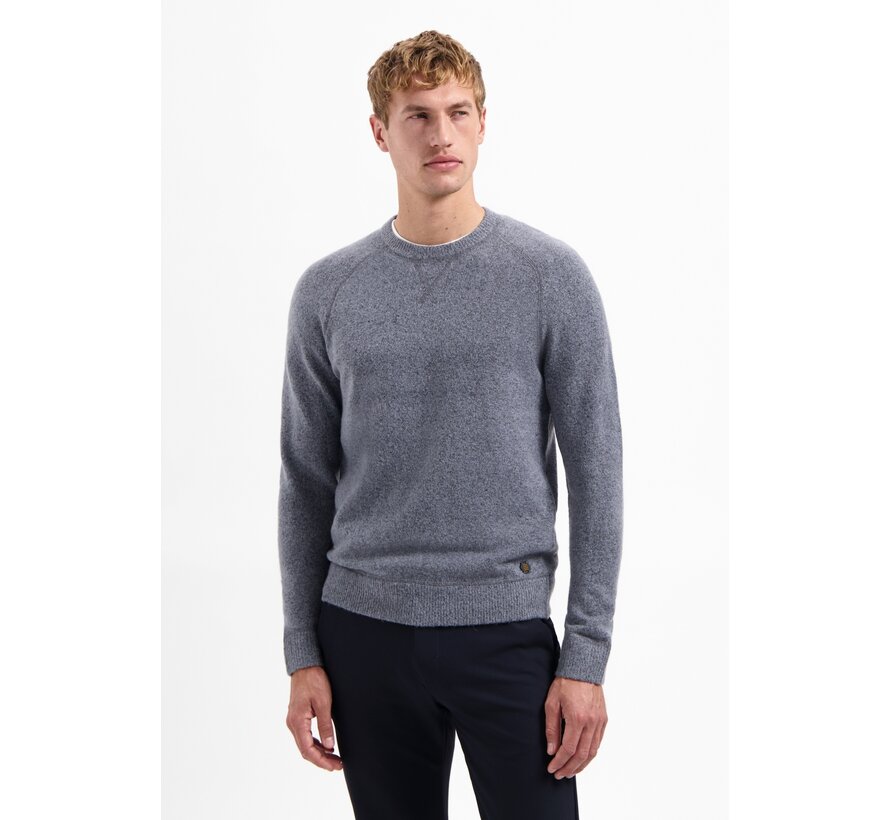 Pullover Crewneck Soft Wool Blend Washed Blue (29210822 - 137)