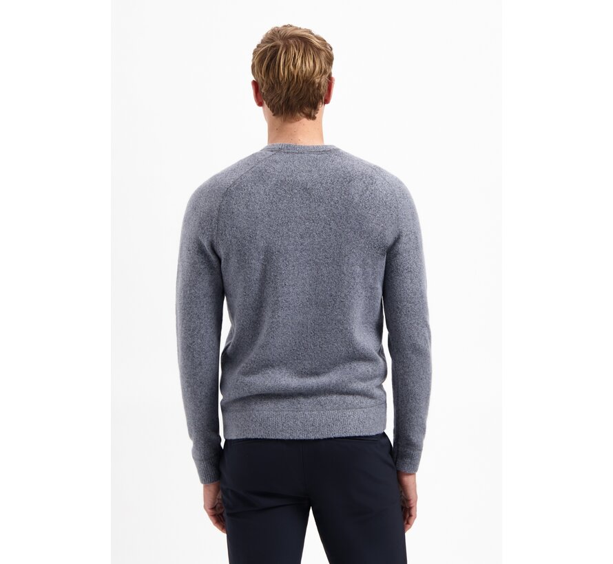 Pullover Crewneck Soft Wool Blend Washed Blue (29210822 - 137)