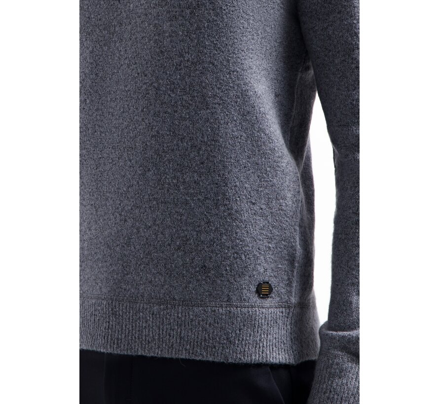 Pullover Crewneck Soft Wool Blend Washed Blue (29210822 - 137)