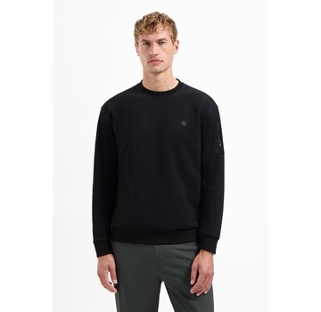 No Excess Sweater Crewneck Brushed inside Black (29130857 - 020)