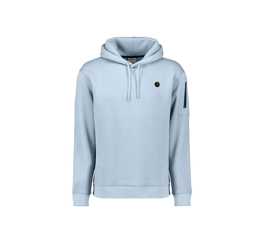 Sweater Hooded Brushed Dusty Blue (29130850 - 138)