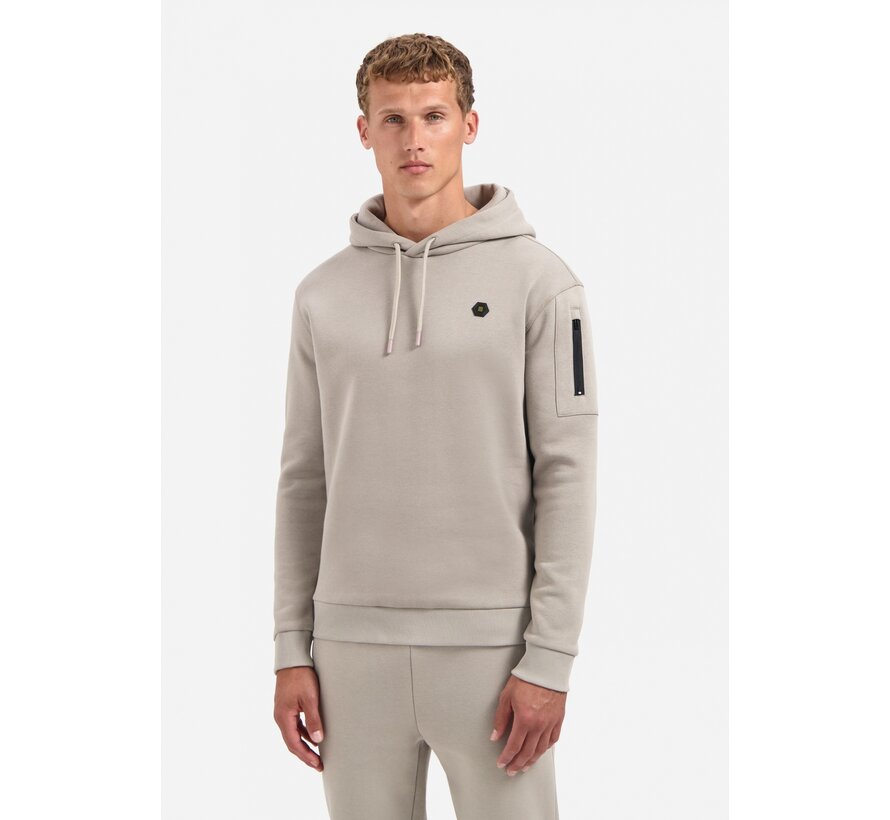 Sweater Hooded Brushed Clay (29130850 - 018)