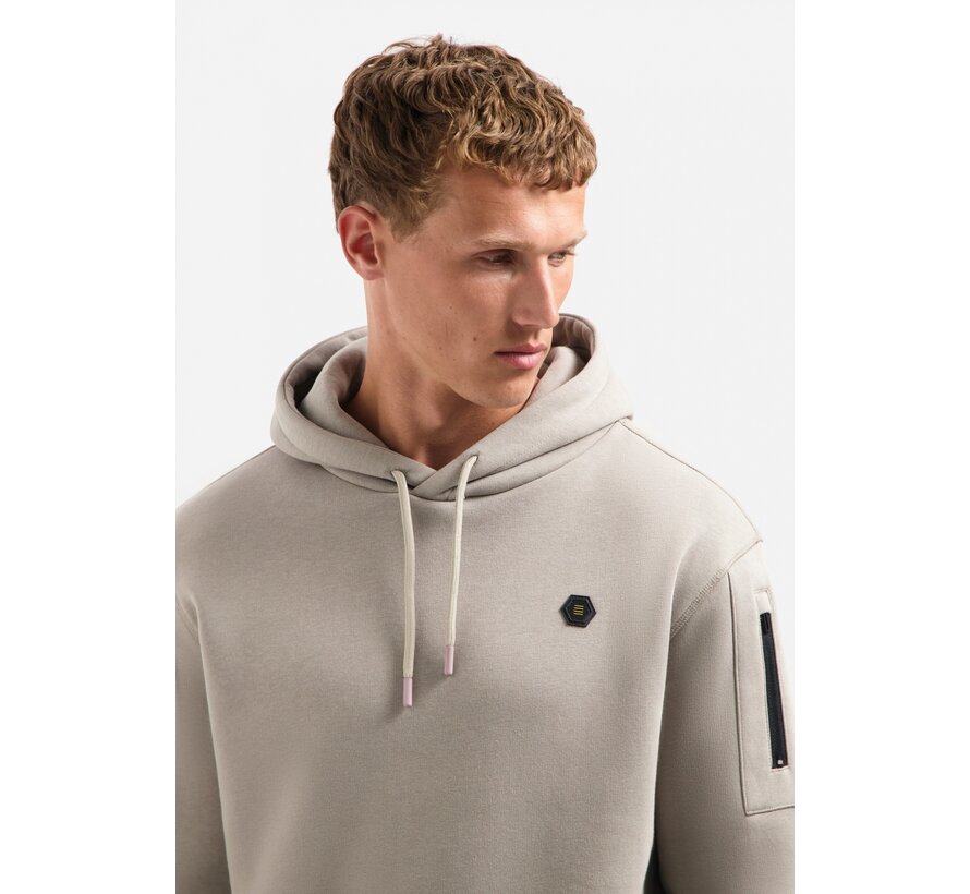Sweater Hooded Brushed Clay (29130850 - 018)