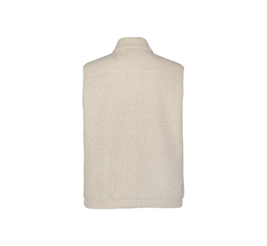 Sweater Vest Full zip Teddy Sleeve less Sand (29100922 - 015)