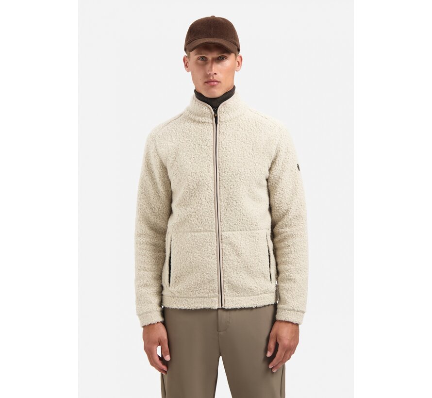 Sweater Full Zip Teddy Sand (29100919 - 015)
