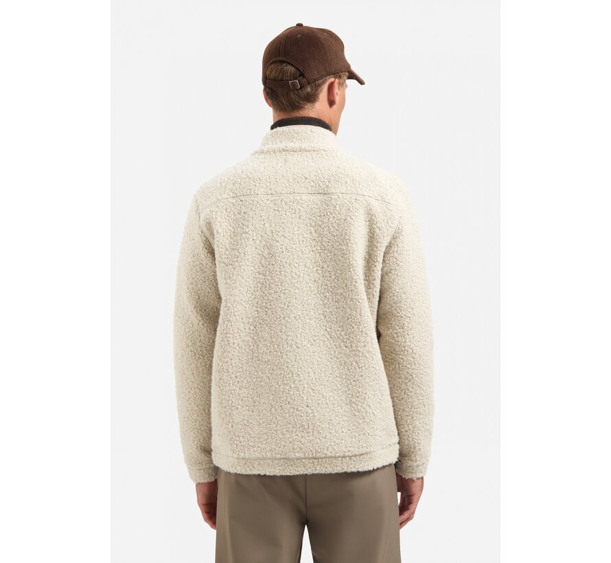 Sweater Full Zip Teddy Sand (29100919 - 015)