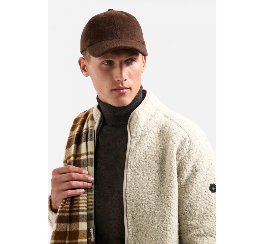 Sweater Full Zip Teddy Sand (29100919 - 015)