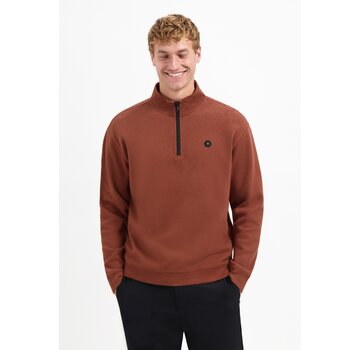 No Excess Sweater Half Zip Soft Rib Relaxed fit Terra (29100914 - 141)