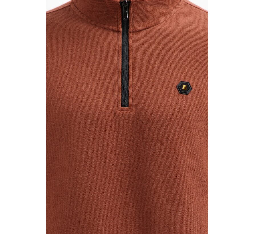 Sweater Half Zip Soft Rib Relaxed fit Terra (29100914 - 141)