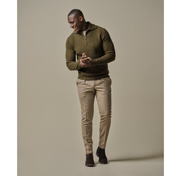 Profuomo Dark green wool half zip (PPWJ30025A)