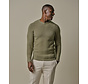Green boiled wool crewneck (PPWJ30037A)
