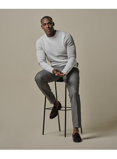 Profuomo Grey boiled wool crewneck (PPWJ30037C)