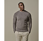 Brown boiled wool crewneck (PPWJ30037B)