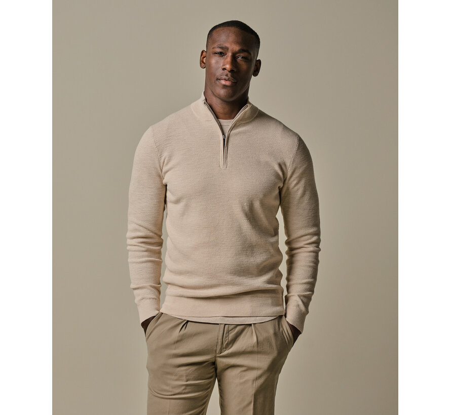 Off white structure half zip (PPWJ30040G)