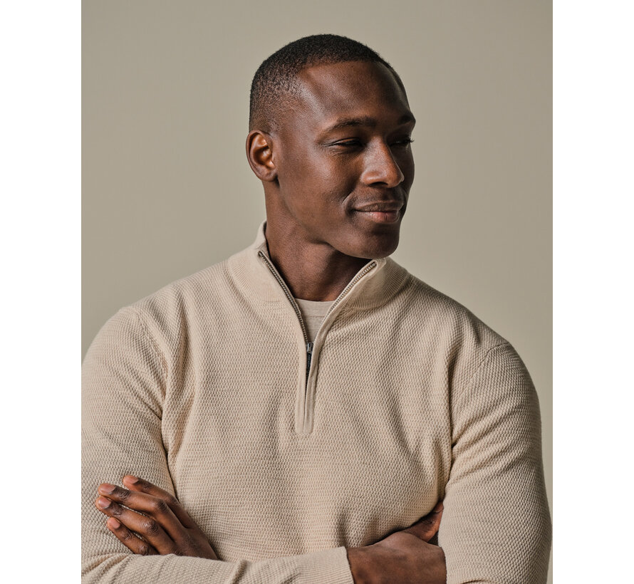 Off white structure half zip (PPWJ30040G)