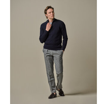 Profuomo Navy structure half zip (PPWJ30040E)