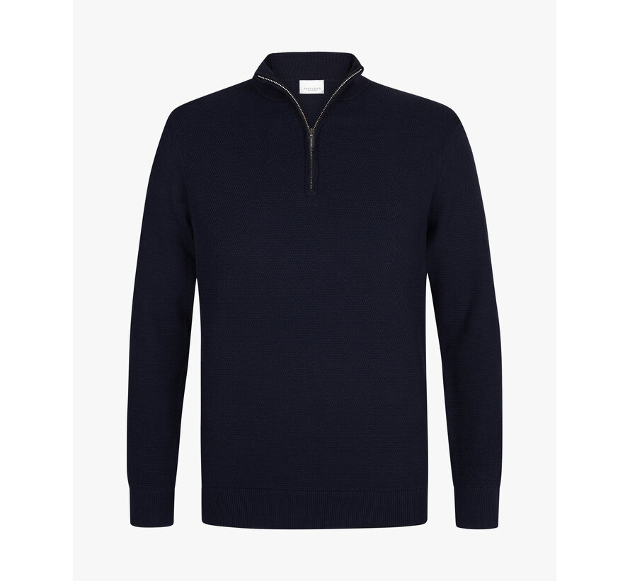 Navy structure half zip (PPWJ30040E)