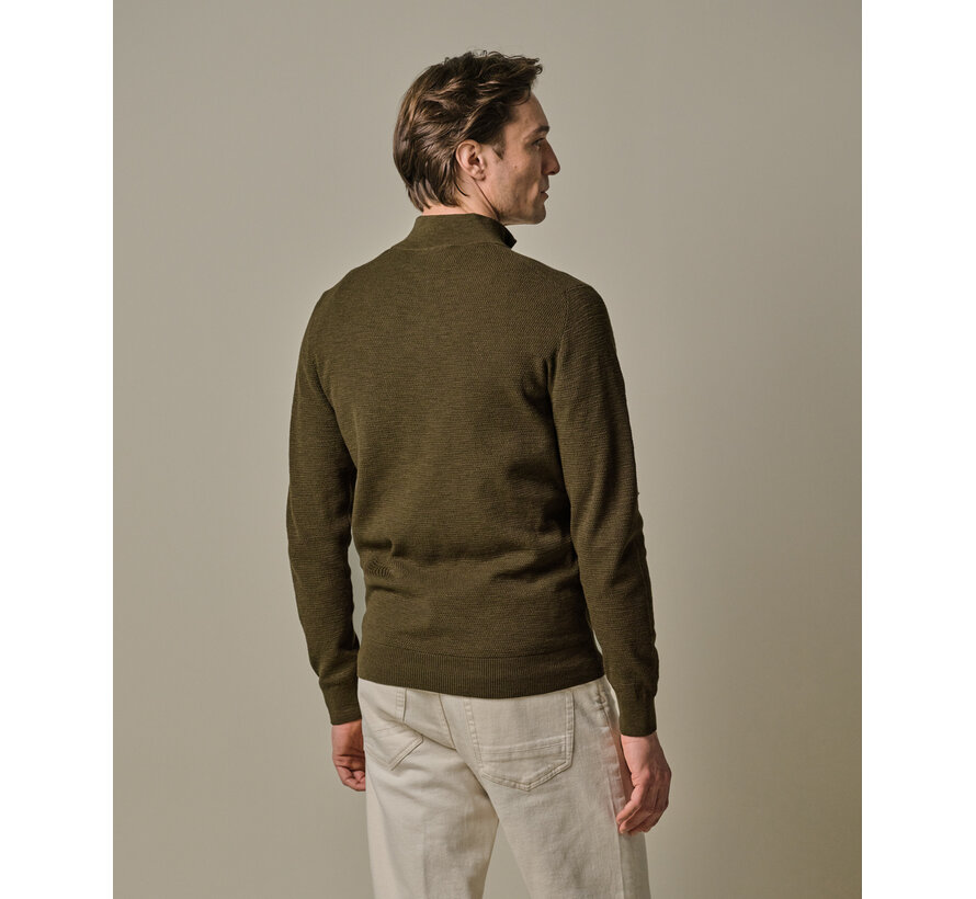 Green structure half zip (PPWJ30040A)