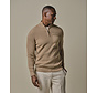 Beige rib half zip (PPWJ30047A)