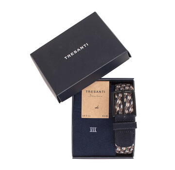 Tresanti FELIZO | Giftset Braided Belt And Bamboo Socks Navy (TRCOJE033 - 803)