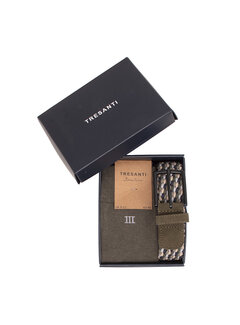 Tresanti FELIZO | Giftset Braided Belt And Bamboo Socks Green (TRCOJE033 - 900)