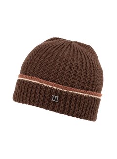 Tresanti FULSI | Knitted Beanie With Detailed Edge Dark Brown (TRHTJE155 - 402)
