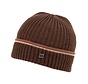 FULSI | Knitted Beanie With Detailed Edge Dark Brown (TRHTJE155 - 402)