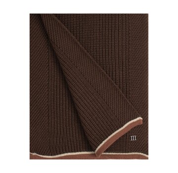Tresanti FULSI | Knitted Scarf With Detailed Dark Brown (TRSCJE228 - 402)