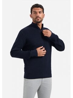 No Excess Pullover Half Zipper 2 Coloured Melange Night (29230904SN - 078)