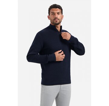 No Excess Pullover Half Zipper 2 Coloured Melange Night (29230904SN - 078)