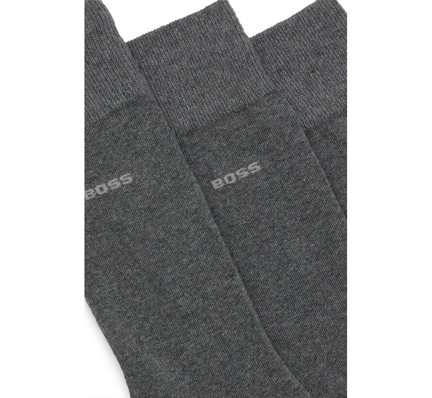 Black Sokken 3Pack Grey (50469839 - 031)