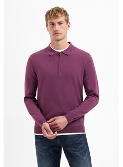 No Excess No Excess Pullover Polo Zip Dark Wine (29210884SN - 164)