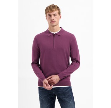 No Excess No Excess Pullover Polo Zip Dark Wine (29210884SN - 164)