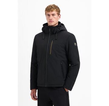 No Excess No Excess Jacket Short Fit Hooded Softshell Stretch Black (29630807SN - 020)
