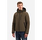 Jacket Short Fit Hooded Softshell Stretch Taupe (29630807SN - 044)