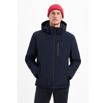 No Excess Jacket Short Fit Hooded Softshell Stretch Night Navy (29630807SN - 078)