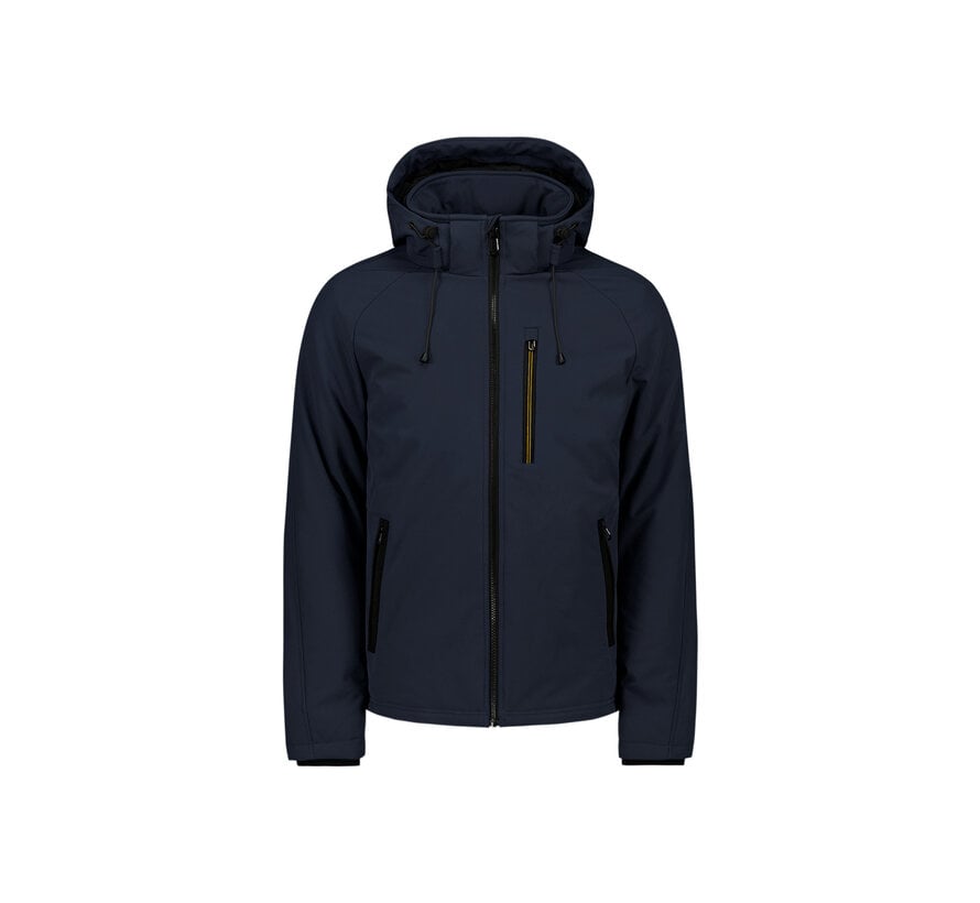 Jacket Short Fit Hooded Softshell Stretch Night Navy (29630807SN - 078)