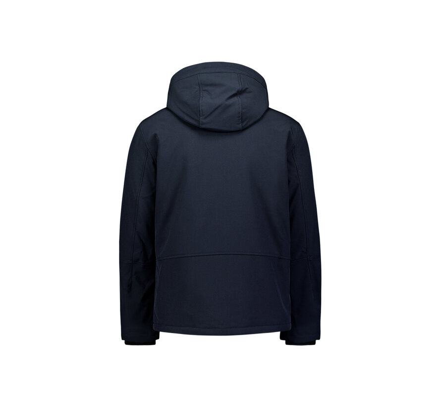 Jacket Short Fit Hooded Softshell Stretch Night Navy (29630807SN - 078)
