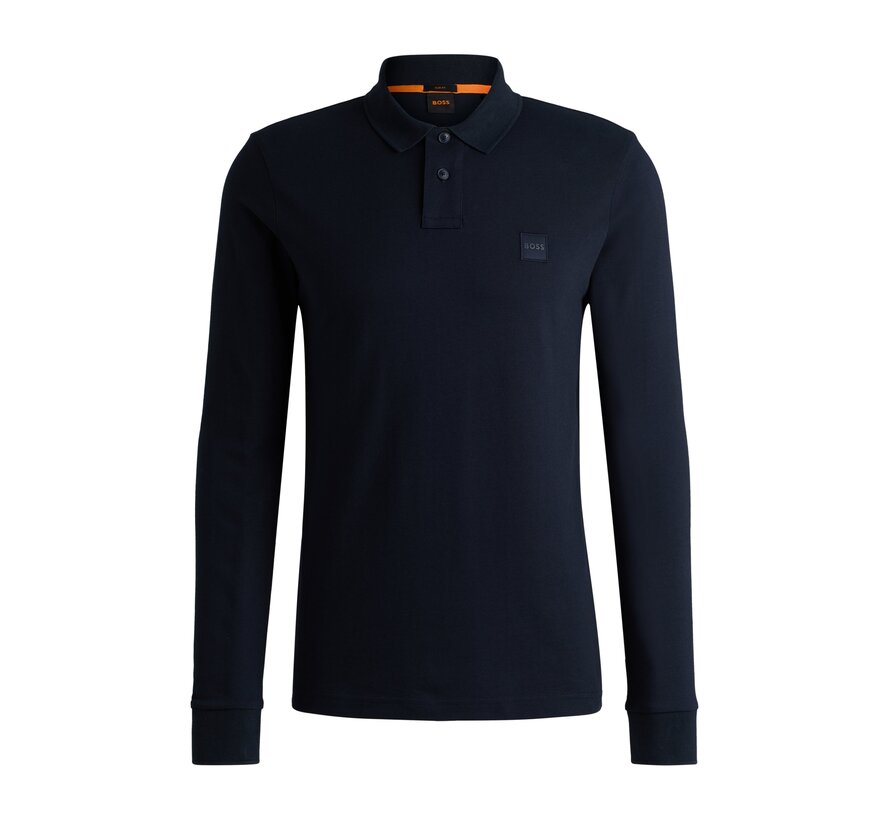 Hugo Boss Orange Longsleeve Polo Dark Blue (50507704 - 404)