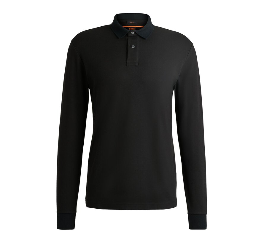 Hugo Boss Orange Longsleeve Polo Black (50507704 - 001)