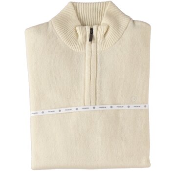 Fellows United Pullover Premium Half Zip Jersey Knit White (52.1137 - 104)