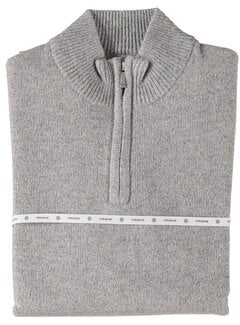 Fellows United Pullover Premium Half Zip Jersey Knit Grey Mel. (52.1137 - 123)