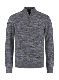 Fellows United Half Zip Pullover Random Knit Navy (52.1126 - 112)