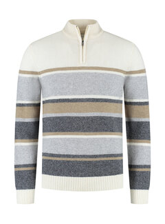 Fellows United Fellows United Pullover Premium Half Zip Stripes Multicolor (52.1132 - 144)