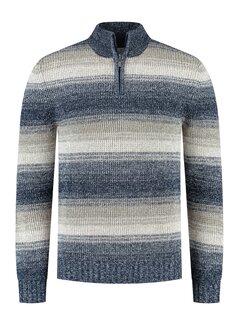 Fellows United Fellows United Half Zip Pullover Premium Stripes Multicolor (52.1141 - 143)