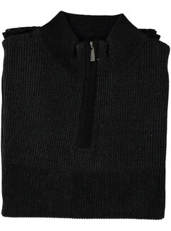 Fellows United Half Zip Pullover Plated Tuck Knit Antra (52.1120 - 120)